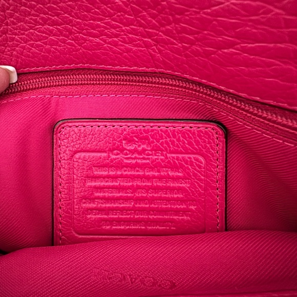 Coach Fuchsia MERCER SATCHEL 24 WITH TEA ROSE satchel crossbody - Picture 10 of 12